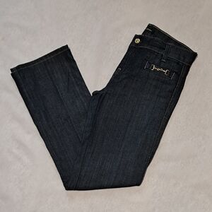 7‎ For All Mankind Gold Buckle Pocket, Streaight Leg Jeans. Size 26.